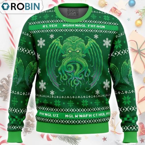 Cthulhu Cultist Christmas Ugly Christmas Sweater
