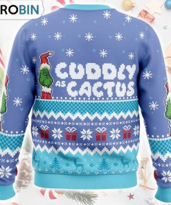 Cuddly as a Cactus Grinch Ugly Christmas Sweater