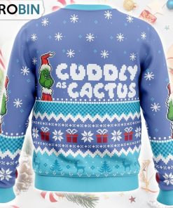 Cuddly as a Cactus Grinch Ugly Christmas Sweater Cuddly as a Cactus Grinch Ugly Christmas Sweater