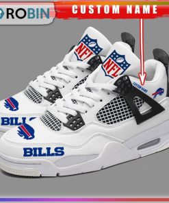 Custom Buffalo Bills NFL Air Jordan 4 Sneaker