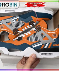 Custom Chicago Bears Football Air Jordan 4 Sneaker