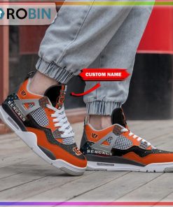 Custom Cincinnati Bengals Air Jordan 4 Sneaker