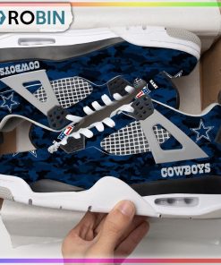 Custom Dallas Cowboys Camouflag Air Jordan 4 Sneaker