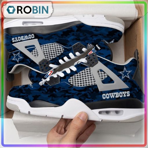 Custom Dallas Cowboys Camouflag Air Jordan 4 Sneaker
