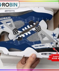 Custom Dallas Cowboys Football Air Jordan 4 Sneaker