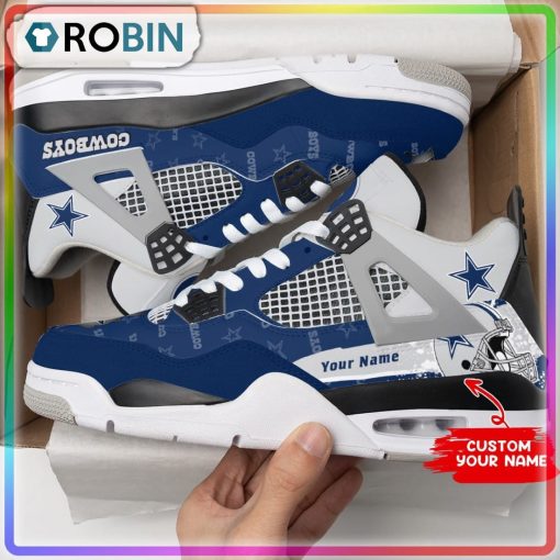 Custom Dallas Cowboys Football Air Jordan 4 Sneaker