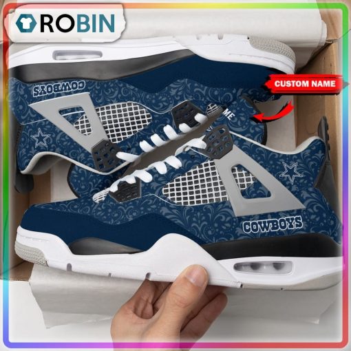 Custom Dallas Cowboys Tropical Air Jordan 4 Sneaker