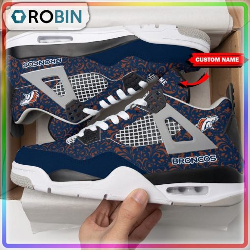 Custom Denver Broncos Air Jordan 4 Sneaker