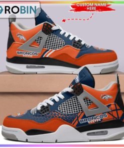 Custom Denver Broncos Design Air Jordan 4 Sneaker