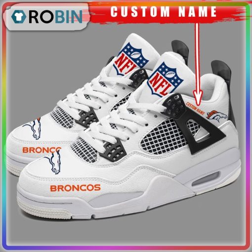 Custom Denver Broncos NFL Air Jordan 4 Sneaker
