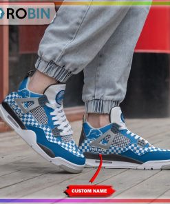 Custom Detroit Lions Cảo Pattern Air Jordan 4 Sneaker