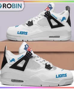 Custom Detroit Lions NFL Air Jordan 4 Sneaker