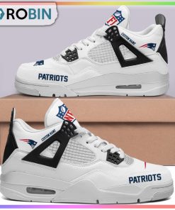Custom New England Patriots NFL Air Jordan 4 Sneaker