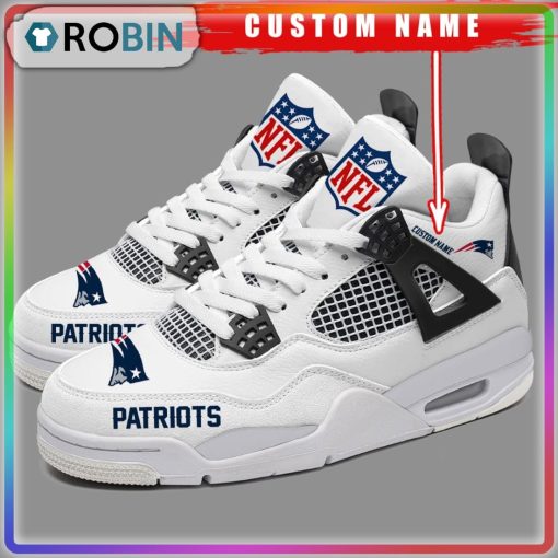 Custom New England Patriots NFL Air Jordan 4 Sneaker