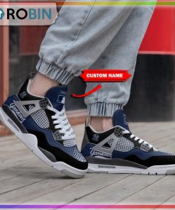 Custom New York Yankees Football Air Jordan 4 Sneaker