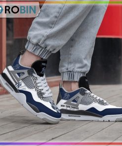 Custom New York Yankees NFL Football Air Jordan 4 Sneaker