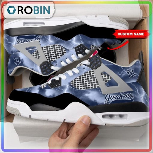 Custom New York Yankees Thunder Air Jordan 4 Sneaker
