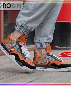 Custom NFL Cincinnati Bengals Logo Air Jordan 4 Sneaker