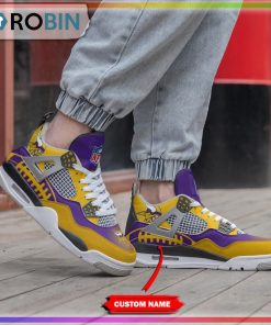 Custom NFL Minnesota Vikings Air Jordan 4 Sneaker
