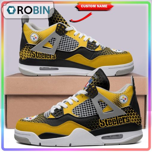 Custom NFL Pittsburgh Steelers Air Jordan 4 Sneaker