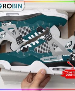 Custom Philadelphia Eagles Air Jordan 4 Sneaker
