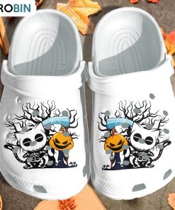 Cute Skull Cat Witch Pumpkin Crocs Shoes