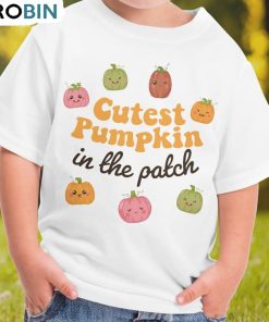 Cutest Pumpkin In The Patch Shirt, Funny Horror Short Sleeve Sweater