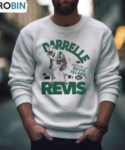 Darrelle Revis Gray New York Jets Retired Player Caricature Tri Blend T Shirt, Hoodie, Ladies Tee