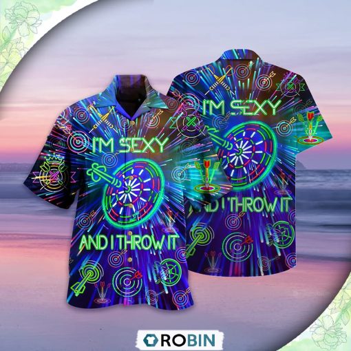 Darts I’m Sexy And I Throw It Casual Button-Down Shirt