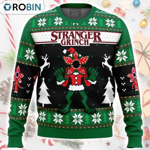 Demogorgon Stranger Grinch Stranger Things Ugly Christmas Sweater