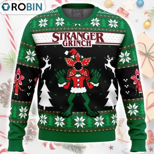 Demogorgon Stranger Grinch Stranger Things Ugly Christmas Sweater