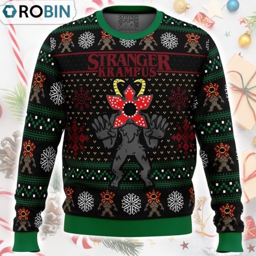 Demogorgon Stranger Krampus Stranger Things Ugly Christmas Sweater