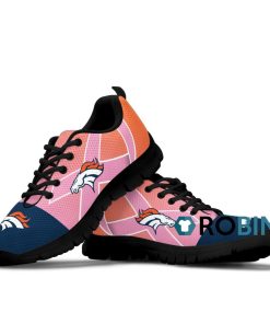 Denver Broncos Cancer Pink Ribbon Breathable Running Sneaker Gifts Denver Broncos Cancer Pink Ribbon Breathable Running Sneaker Gifts
