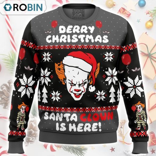 Derry Christmas Pennywise the Clown Ugly Christmas Sweater