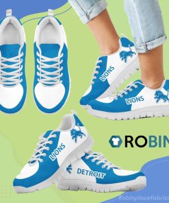 Detroit Lions Top Logo Breathable Running Sneaker Detroit Lions Top Logo Breathable Running Sneaker