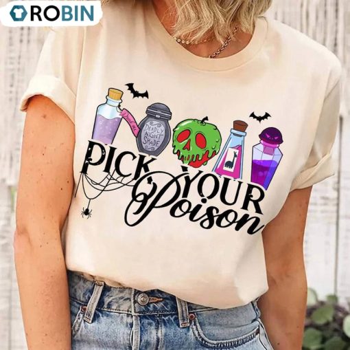 Disney Villain Shirt, Pick Your Poison Halloween Sweater Crewneck