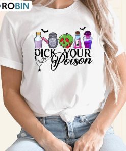 Disney Villain Shirt, Pick Your Poison Halloween Sweater Crewneck