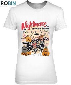 Disney Winnie The Pooh Nightmare On The Main Street Halloween Unisex Shirt