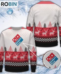 Domino’s Pizza Merry Christmas All Over Print Ugly Sweater
