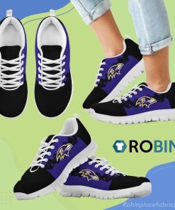 Doodle Line Amazing Baltimore Ravens Breathable Running Shoes Doodle Line Amazing Baltimore Ravens Breathable Running Shoes
