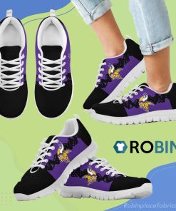 Doodle Line Amazing Minnesota Vikings Breathable Running Shoes Doodle Line Amazing Minnesota Vikings Breathable Running Shoes