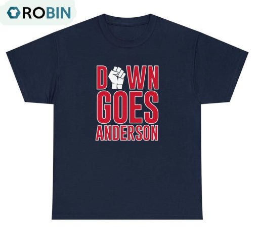 Down Goes Anderson Cleveland Vs Chicago Vintage Sweater Crewneck