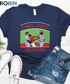 Down Goes Anderson Shirt, Jose Ramirez Vs Tim Anderson Tee Tops Short Sleeve