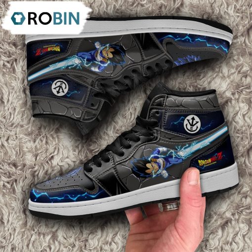 Dragon Ball Vegeta Jordan 1 High Sneakers, Custom Anime Shoes