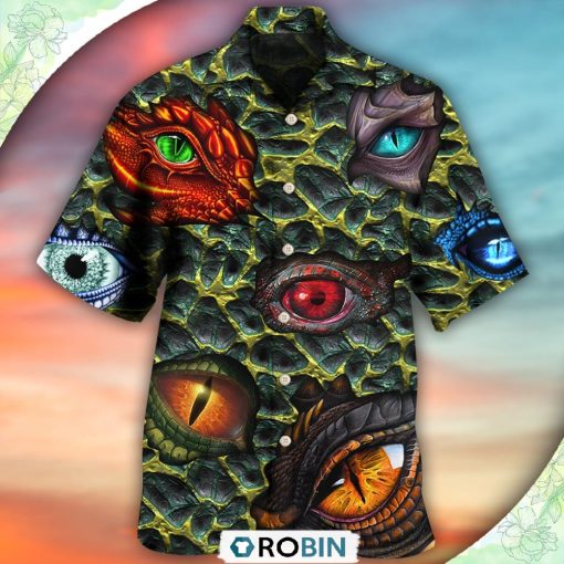Dragon The Eye Of Dragon Style Casual Button-Down Shirt