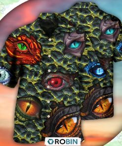 Dragon The Eye Of Dragon Style Casual Button-Down Shirt