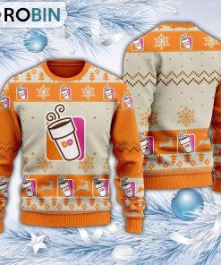 Dunkin’ Donuts Christmas All Over Print Ugly Sweater