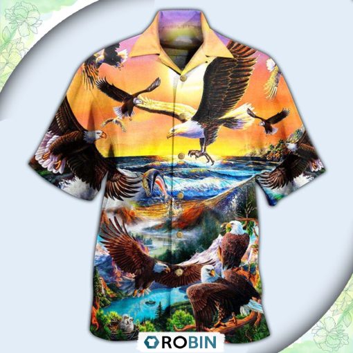 Eagle Spirit Of America Lovely Life Casual Button-Down Shirt