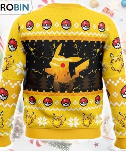 Electric Monster Pokemon Ugly Christmas Sweater Electric Monster Pokemon Ugly Christmas Sweater