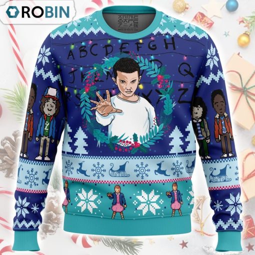 Eleven Stranger Things Ugly Christmas Sweater